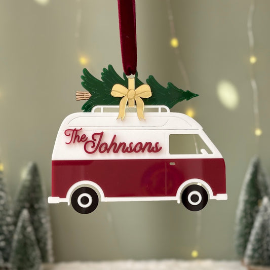 Camper Van Christmas Ornament