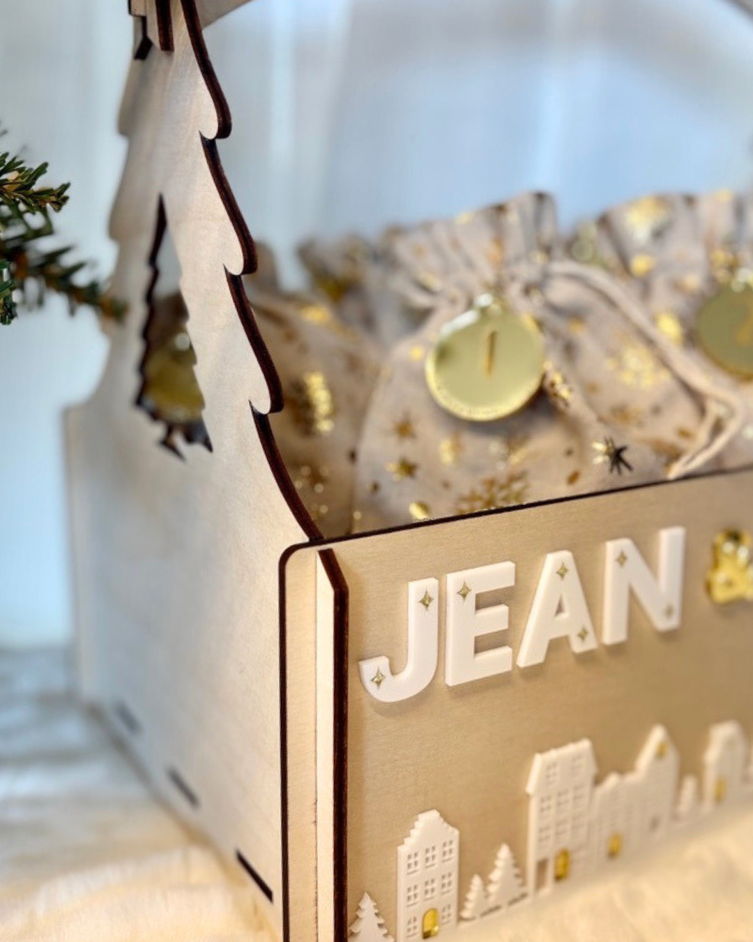 Christmas Countdown Box 24 “Sleeps Until Santa” Bags