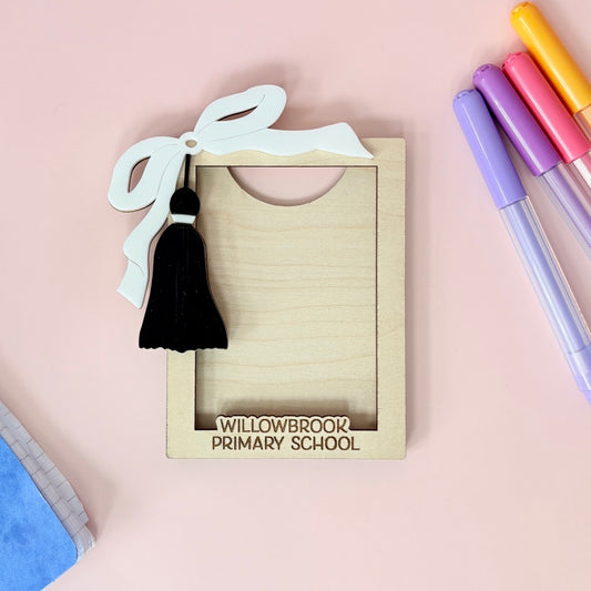 Birch Plywood School Photo Frame, Graduation Tassel Keepsake