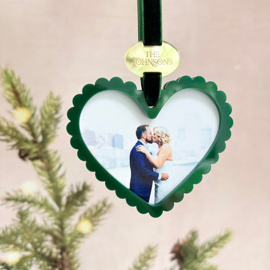 Scalloped Heart Photo Decoration