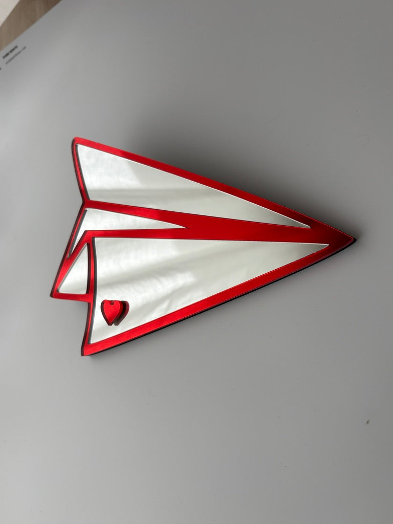 Paper Plane Mirror Love Art