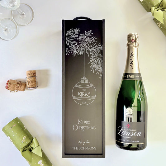 Christmas Bauble Wine Box Hanging tree Decoration