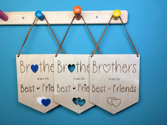 Brothers Make the Best of Friends Flag