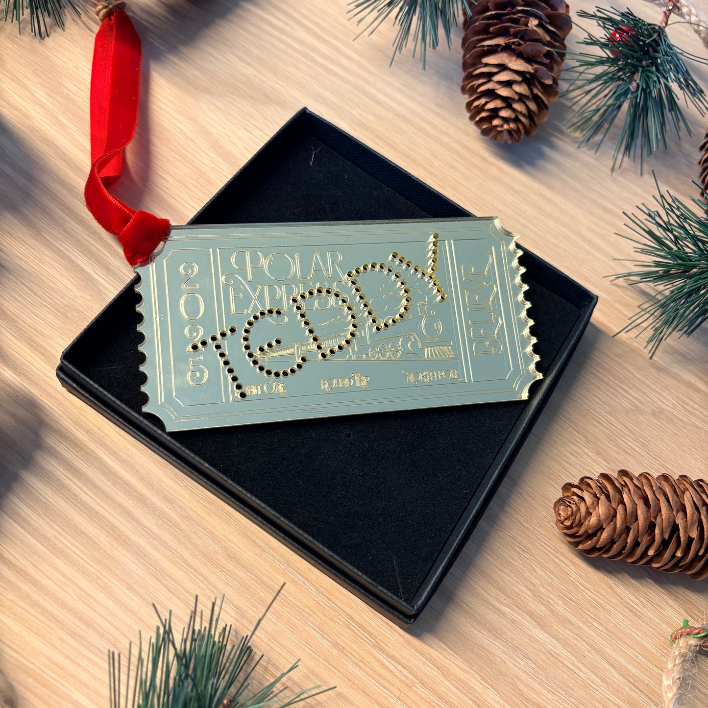 Polar Express Golden Ticket Decoration