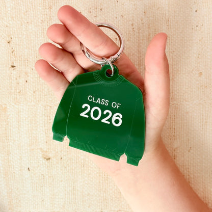 Class Of 2026 Jumper Bag Tag, Backpack Charm Keychain