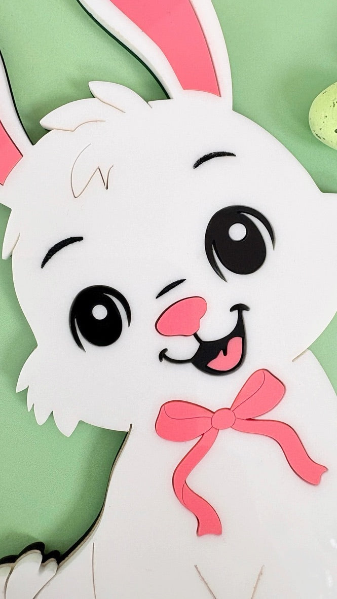 Easter Bunny Egg Holder Ribbon
