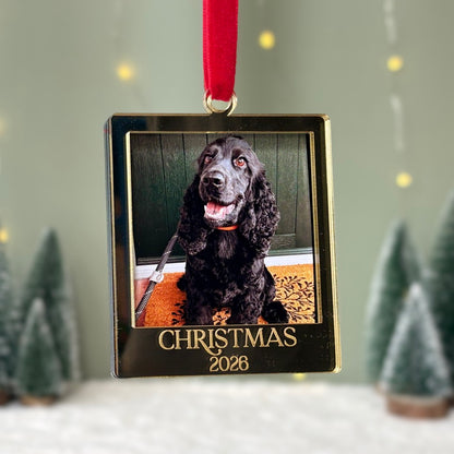 Engraved Mirror Photo Frame, Personalised