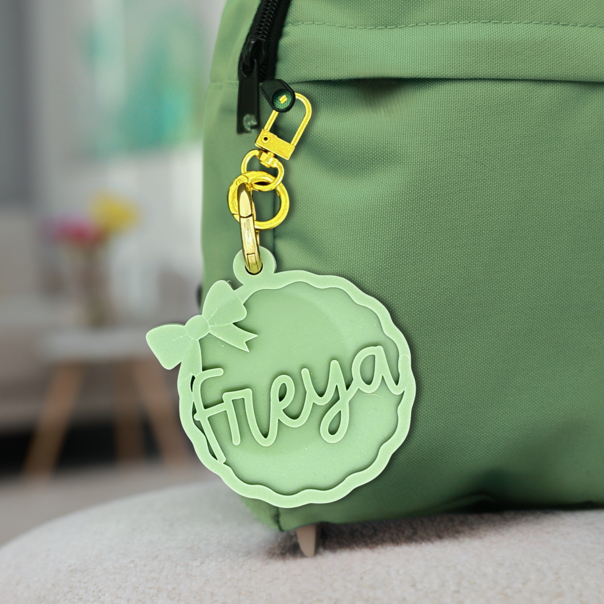 Scalloped Keyring