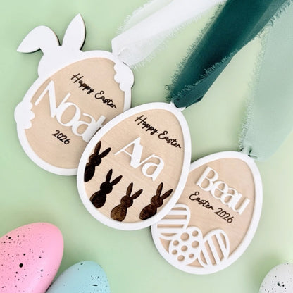 Easter Basket Eggs  Name Tag