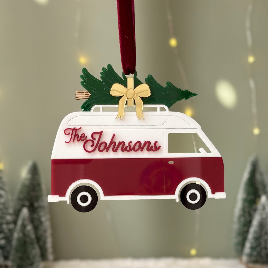 Camper Van Christmas Ornament