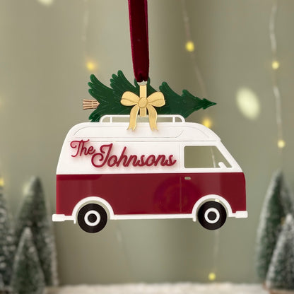 Camper Van Christmas Ornament