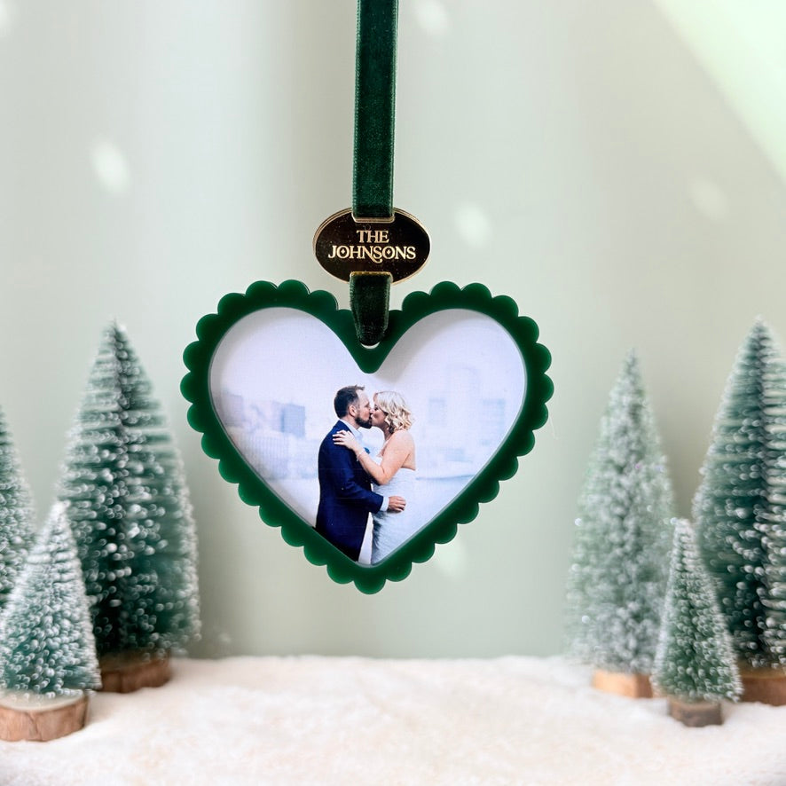 Scalloped Heart Photo Decoration