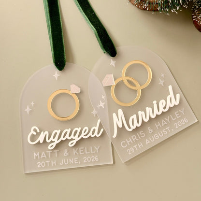 Married Personalised Ornament