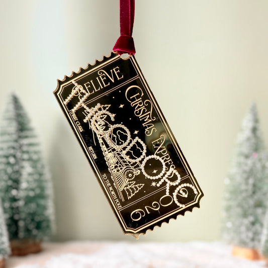 Polar Express Golden Ticket  Decoration