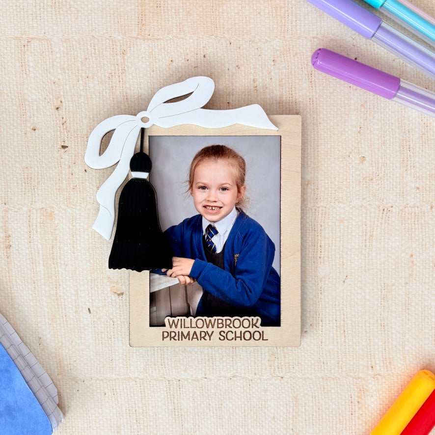 Birch Plywood School Photo Frame, Graduation Tassel Keepsake