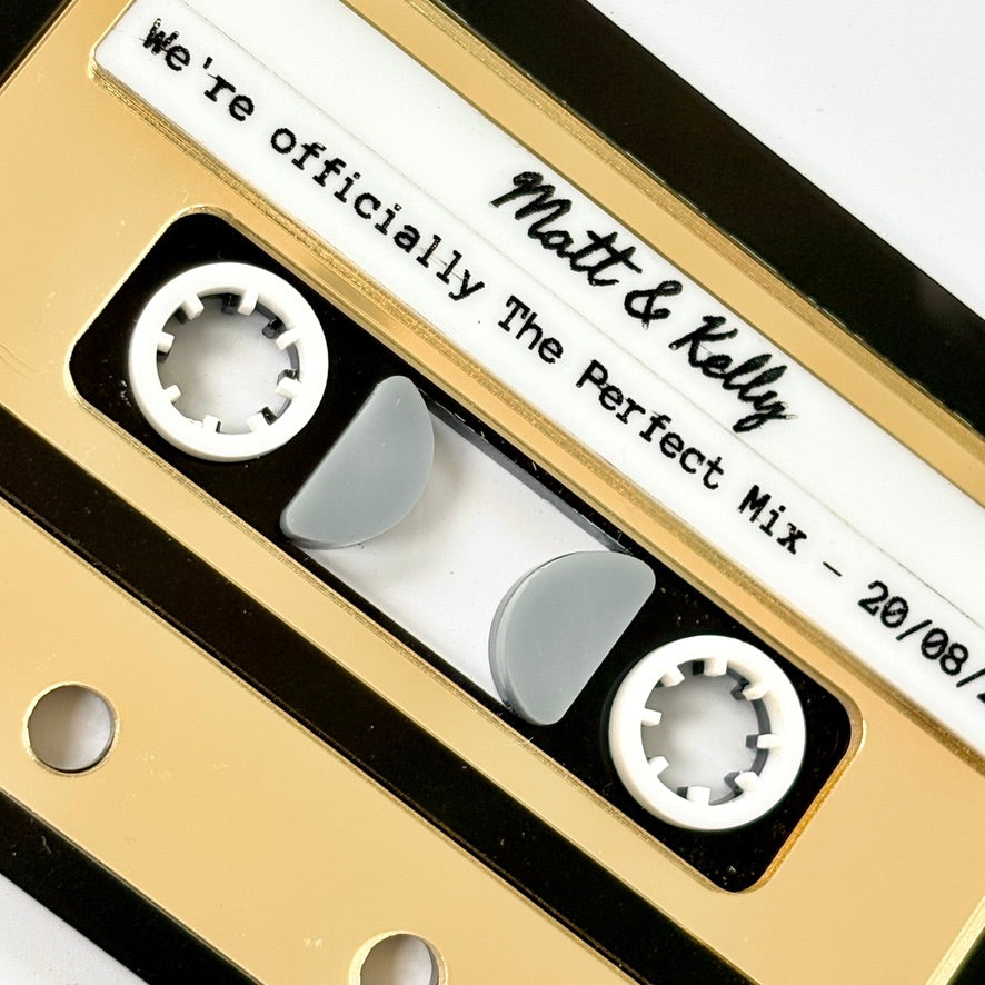 Personalised Cassette Tape Christmas Ornament