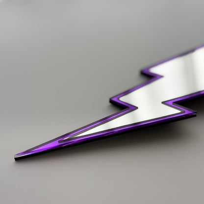Lightning Bolt Mirrored Wall Art
