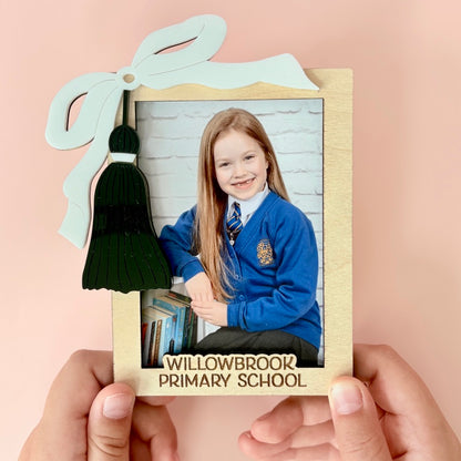 Birch Plywood School Photo Frame, Graduation Tassel Keepsake
