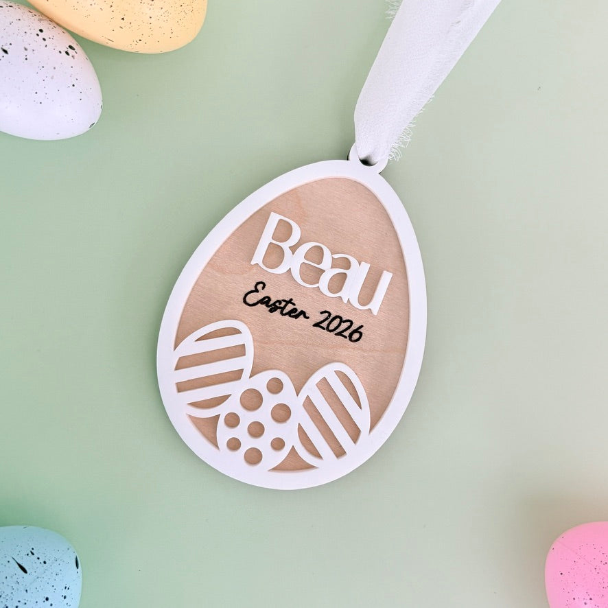 Easter Basket Eggs  Name Tag