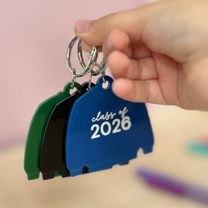 Class Of 2026 Jumper Bag Tag, Backpack Charm Keychain