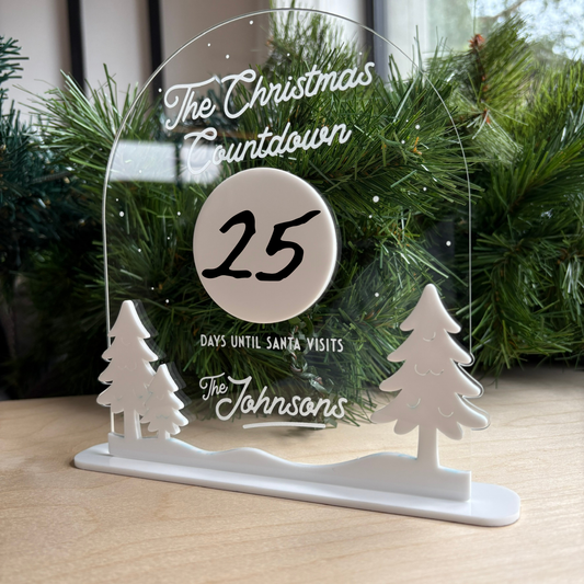 Christmas Countdown Sign