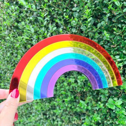 Colourful Rainbow Acrylic Mirror Wall Art