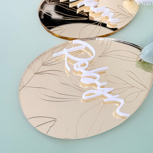 Gold Easter Egg Tag