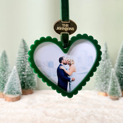 Scalloped Heart Photo Decoration