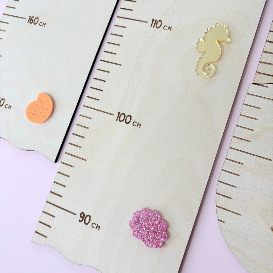Mermaid Growth Wooden Height Chart