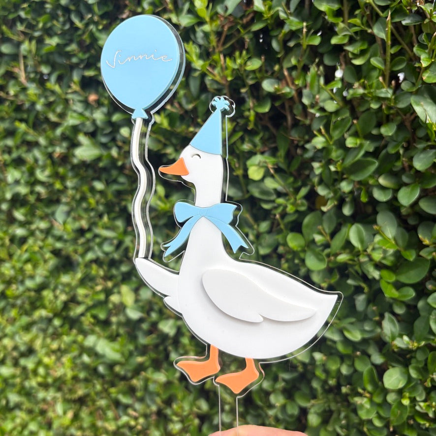 Silly Goose 1st Birthday Cake Topper