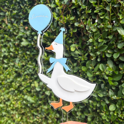 Silly Goose 1st Birthday Cake Topper