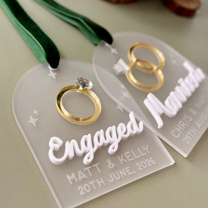 Engaged Personalised Ornament