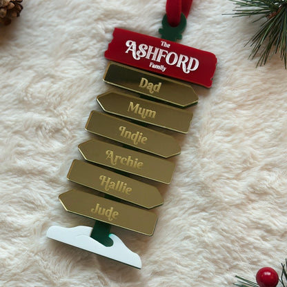 Northpole Signpost Ornament
