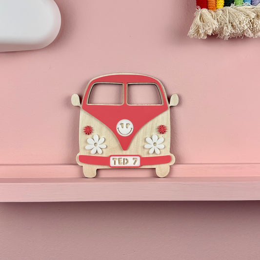 Campervan Flowers Wall Art
