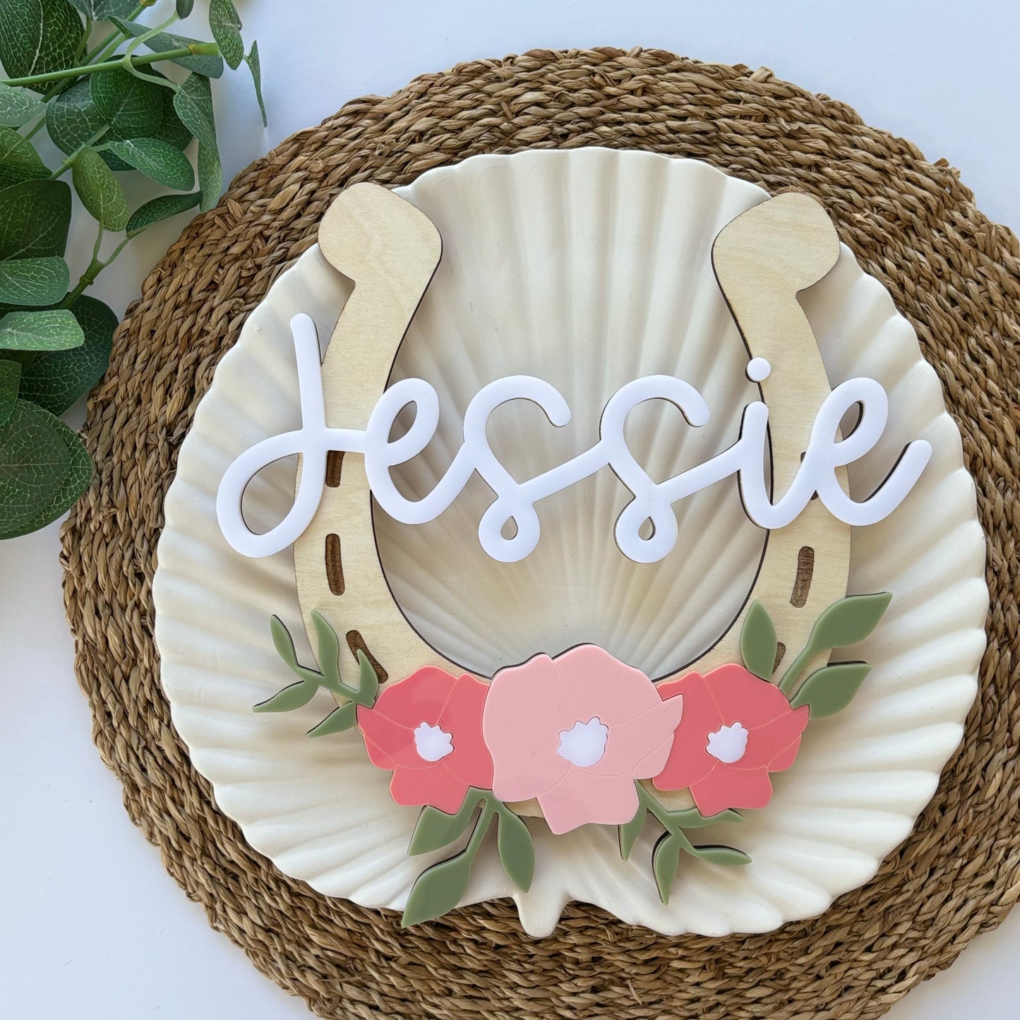 Horseshoe Sign with Name