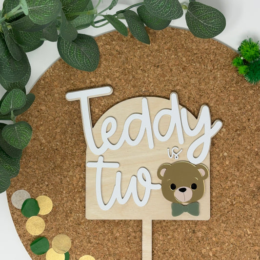 ...is Two Birthday Cake Topper