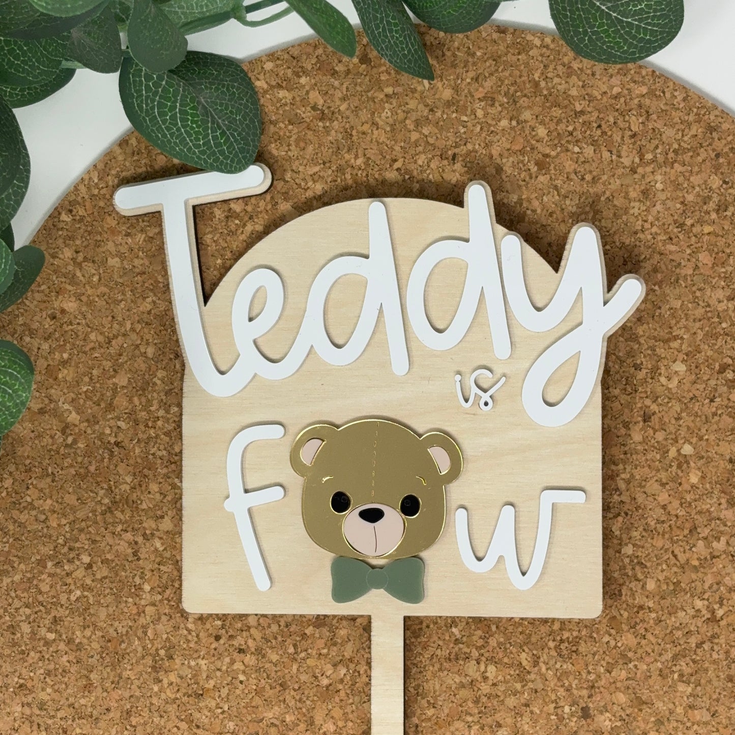 ...is Four Birthday Cake Topper