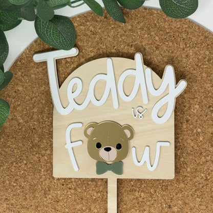 ...is Four Birthday Cake Topper