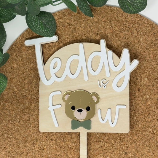 ...is Four Birthday Cake Topper