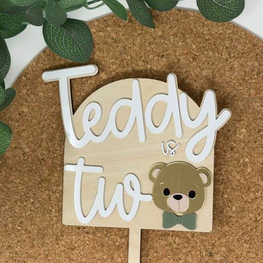 ...is Two Birthday Cake Topper