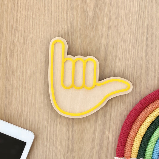 Shaka  Hand Gesture Wall Art