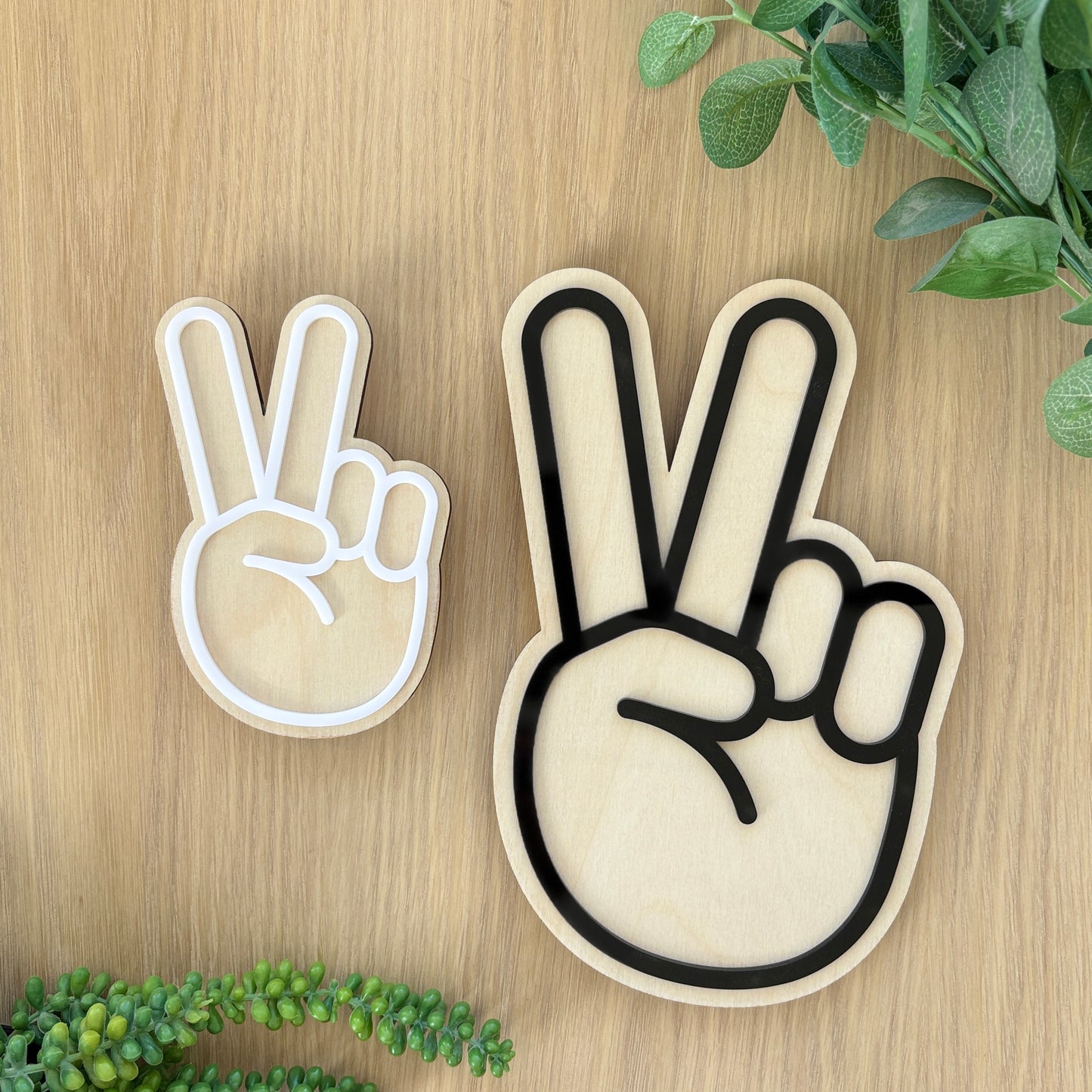 Peace Hand Gesture Wall Art