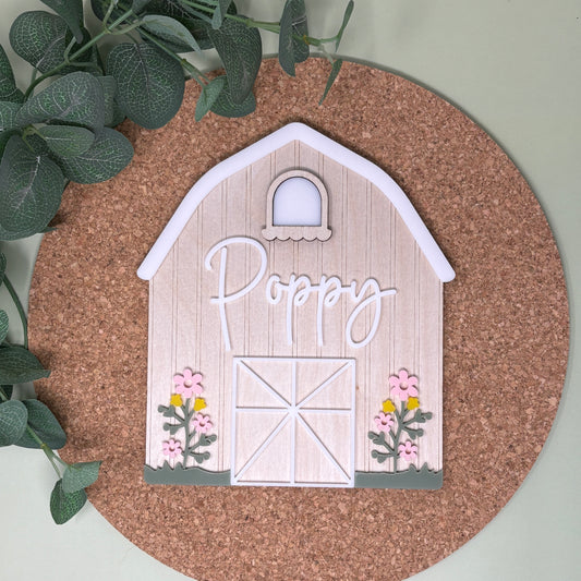 Barn Sign with Name