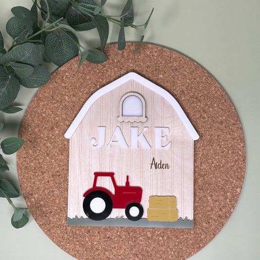 Barn Sign with Name