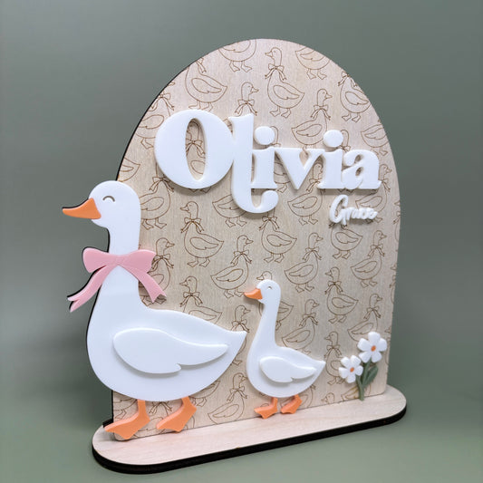 Goose Name Sign