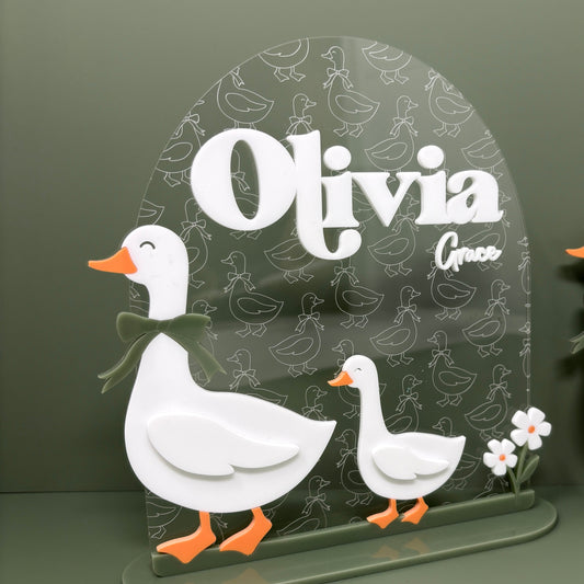 Goose Name Sign Clear