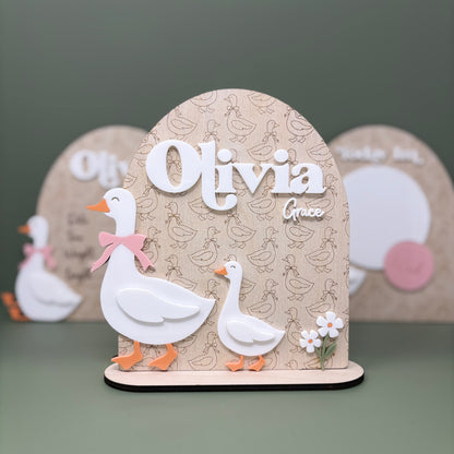 Goose Name Sign