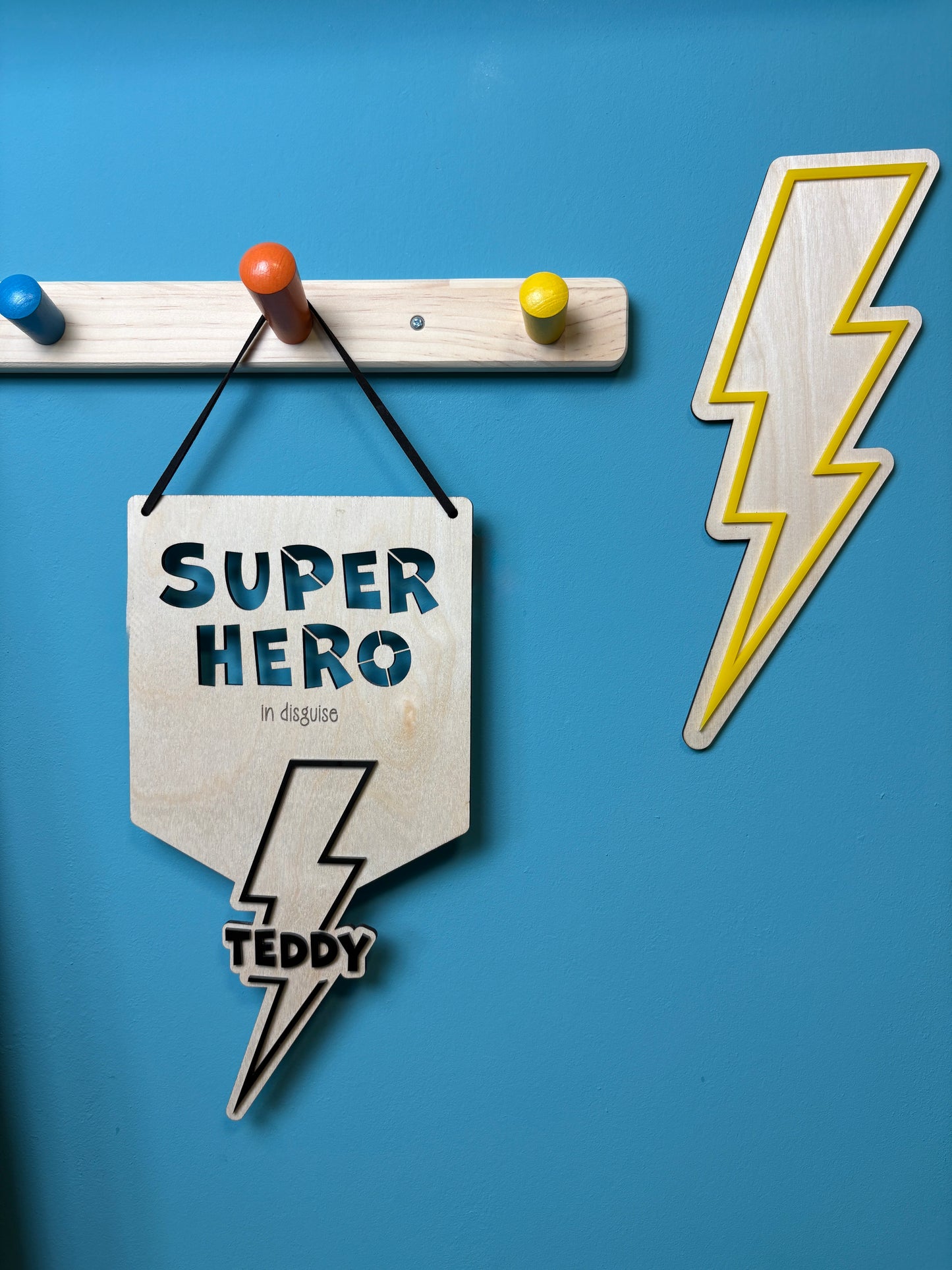 Superhero in Disguise Flag- Personalised