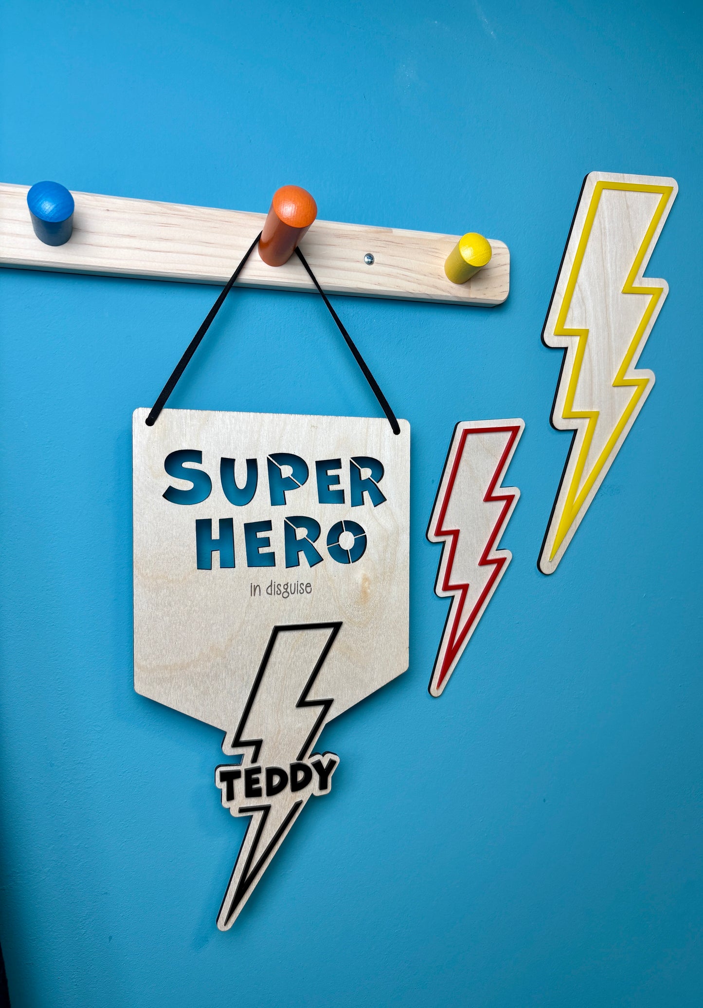 Superhero in Disguise Flag- Personalised