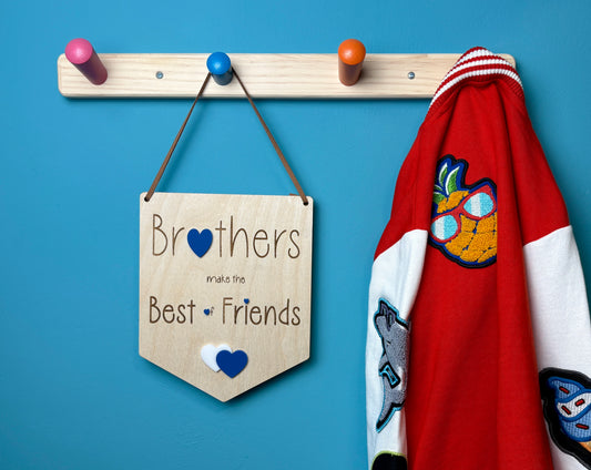 Brothers Make the Best of Friends Flag